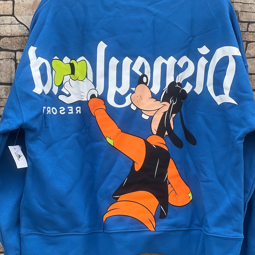 DisneyParks Disneyland Resort Goofy Back to Front Pullover Sweatshirt. - Picture 3 of 4
